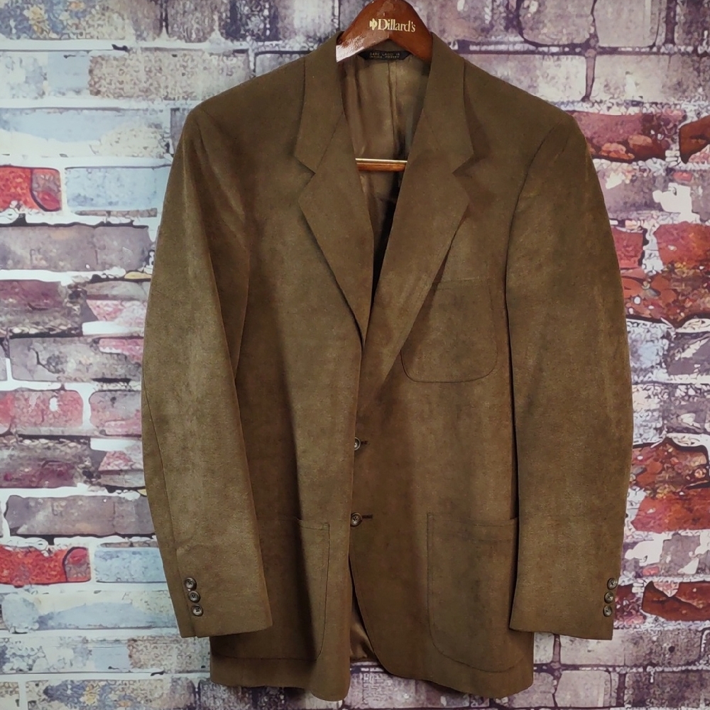 Winston Brown Faux Suede Sport Coat/Classic Blazer/Jacket